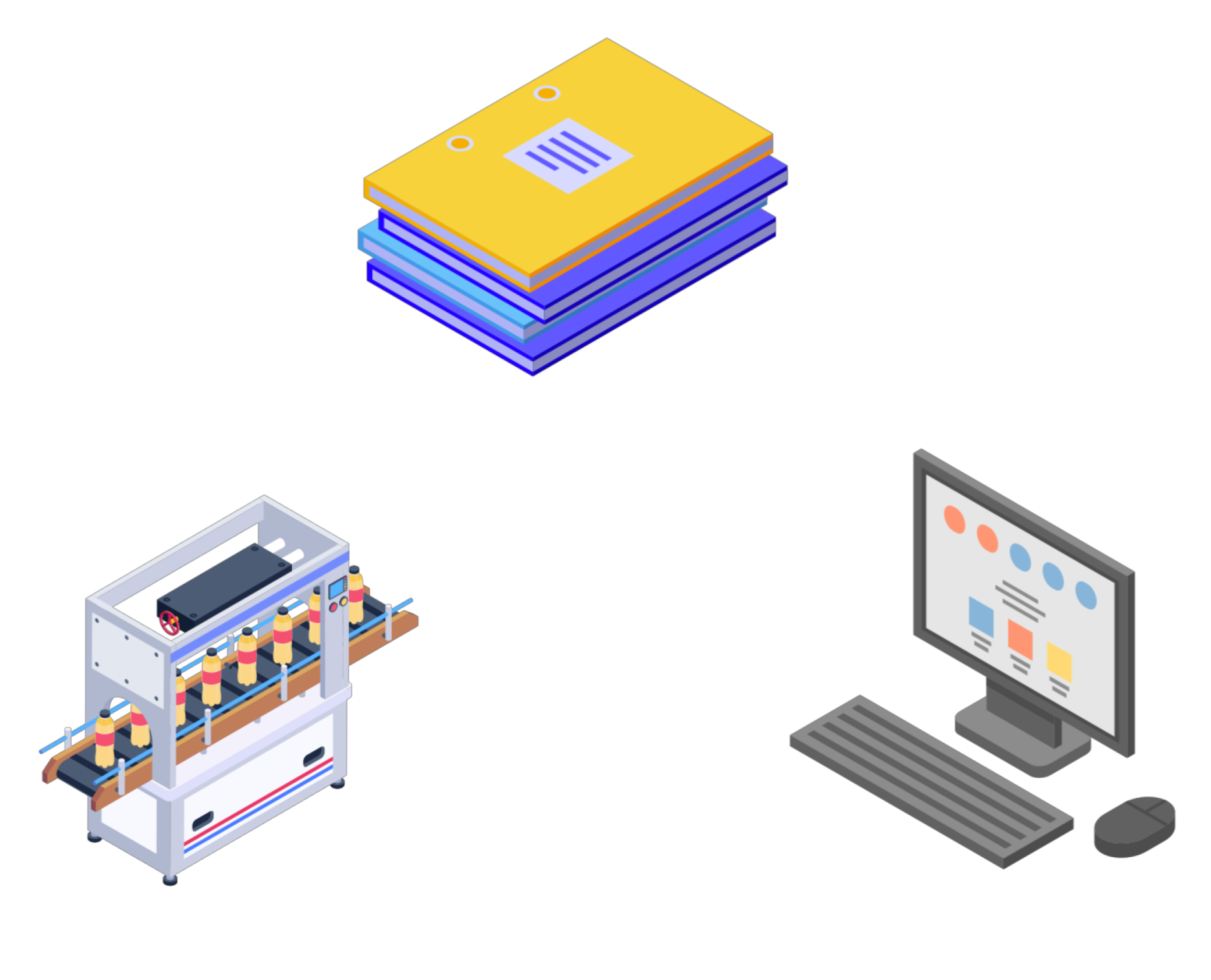 Documents, machines, and systems connected